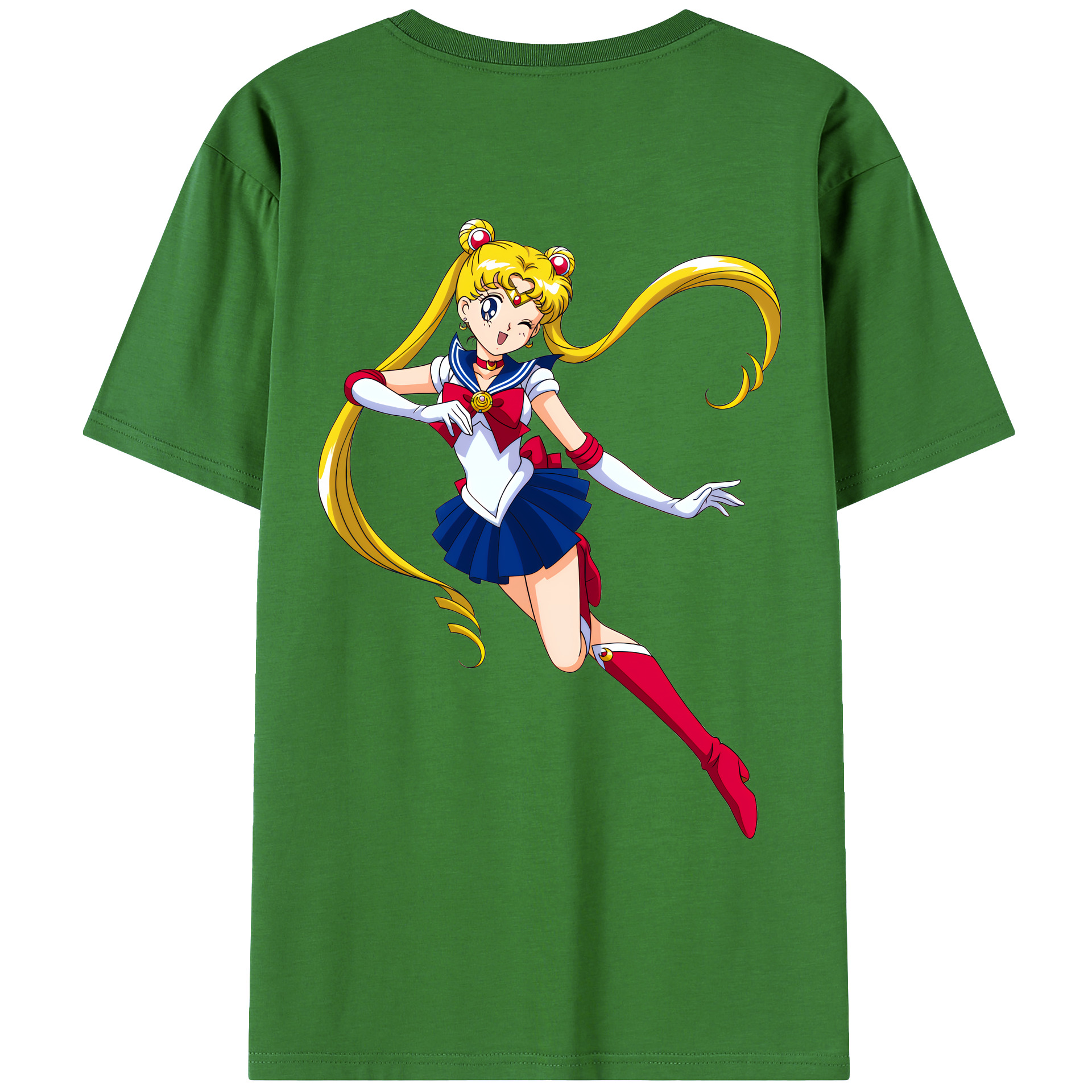 （画像用） 美少女戦士セーラームーン 月野 うさぎ つきの うさぎ Sailor Moon Tsukino Usagi レディース半袖Tシャツ(バックプリント)
